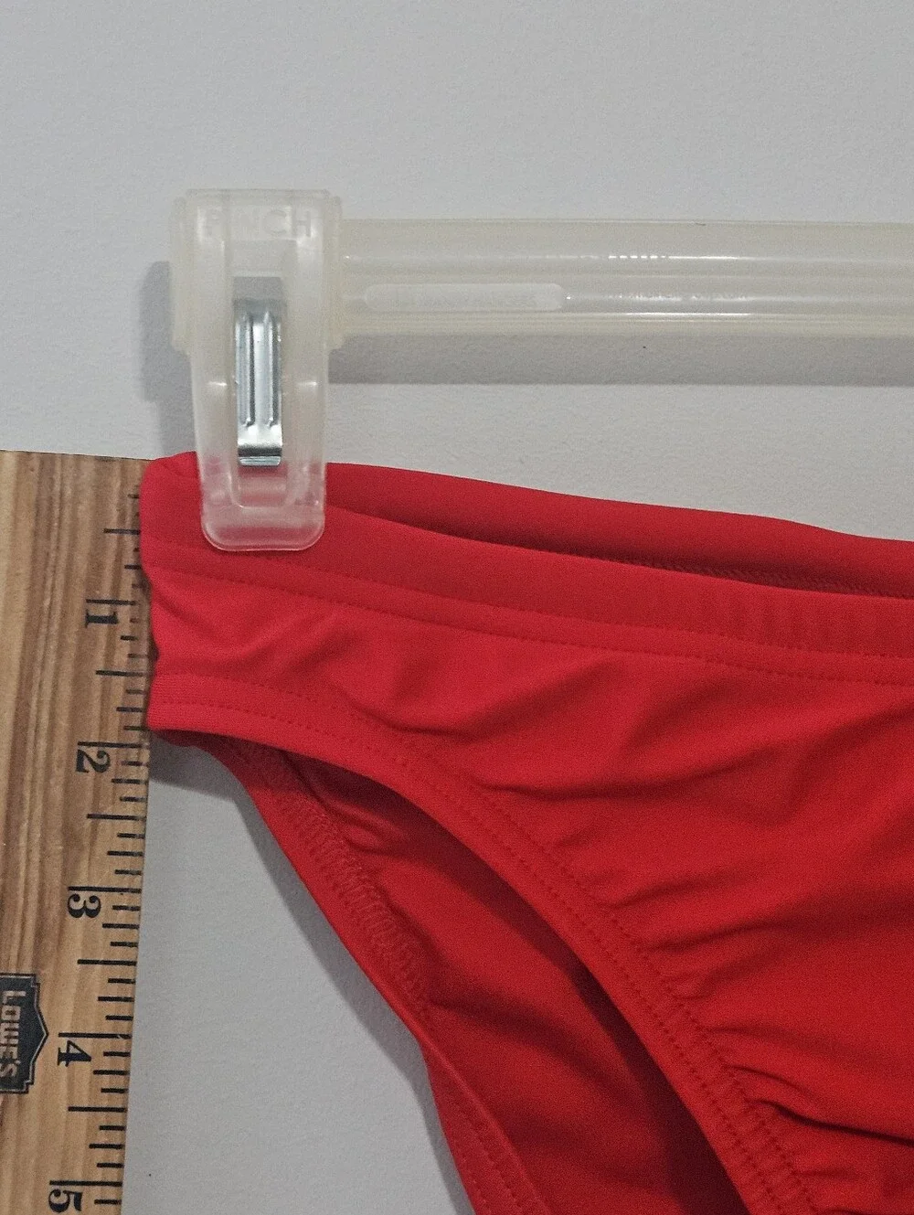 Speedo PowerFlex Eco Size 34 Red Boys Mens Swim Trunks with Elastic Drawstring